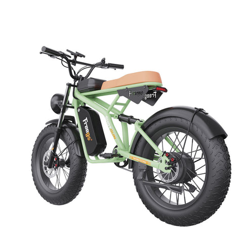 Image of Freego F1 Pro(Camouflage Green) Fat Tires Off Road Electric Bike 7 Speed Gears