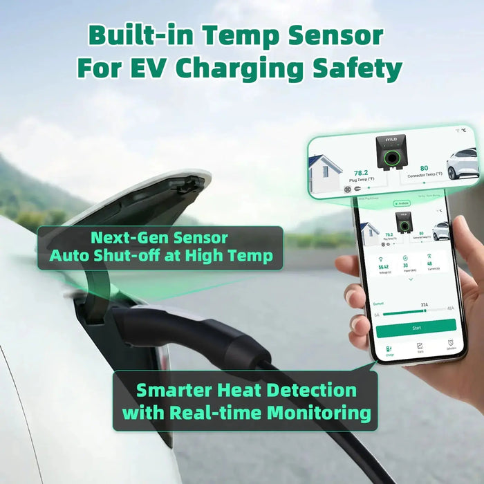 IYILO Level 2 EV Charger NACS (J3400) Plug-In 40A (NEMA 14-50)