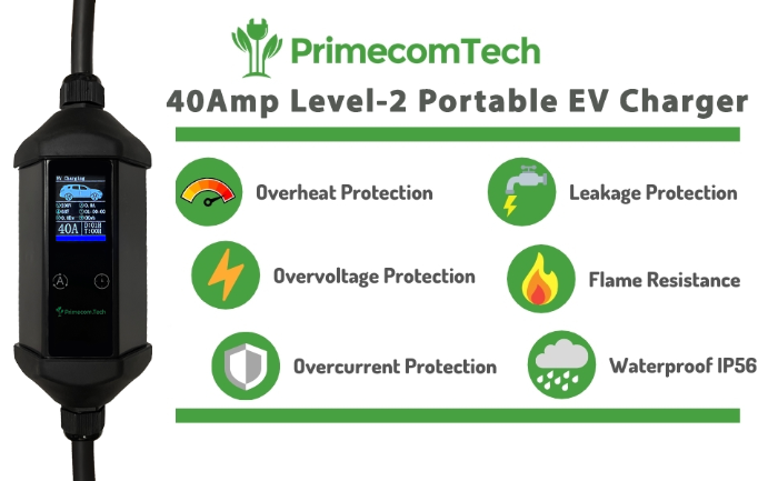 Primecom 40/48 Amp Level 2 EV Charger