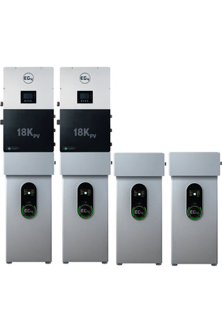 Image of EG4-WallMount Indoor Battery 280AH | 51.2V | 14.3kWh & EG4-18kPV 18000W PV Input | 12000W Output [BNDL-E0011]