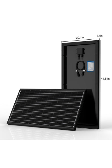 ACOPOWER Deep Cycle GEL Battery Mono Solar Power Complete System with Battery and Inverter for RV Boat 12V Off Grid Kit