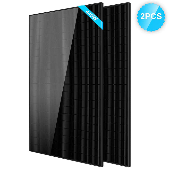 SungoldPower 440W Mono Black Perc Solar Panel 2 Pack