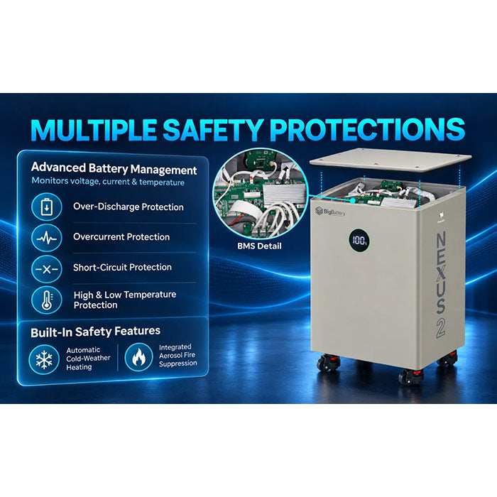 BigBattery 48V NEXUS 2 LiFePO4 Battery 314AH 16KWH Off-Grid Home Back-up