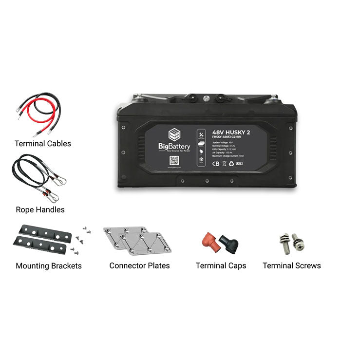 BigBattery 48V HUSKY 2 PWR 5.12kWh LiFePO4 Battery