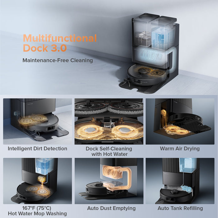 Roborock Qrevo Edge S5A Robot Vacuum with Multifunctional Dock 3.0