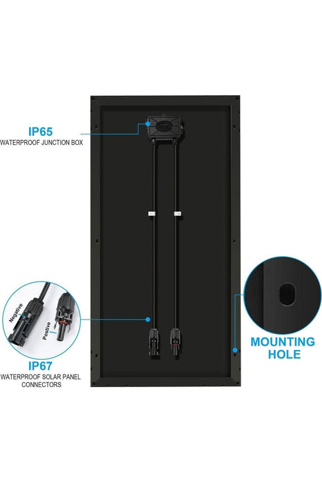 ACOPower 200 Watt 12 Volts Monocrystalline for Water Pumps, Residential Power Supply
