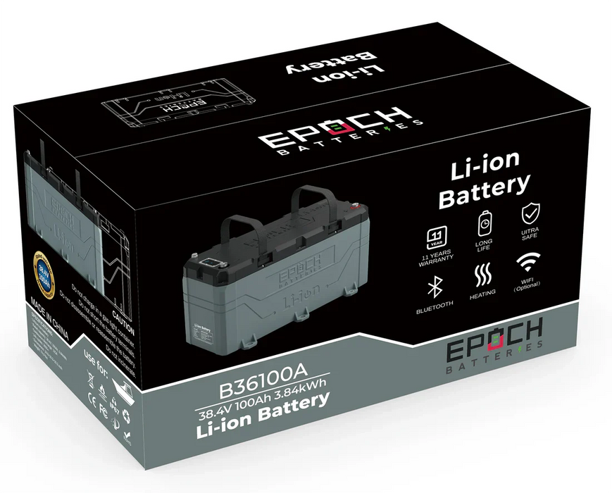 Epoch 36V 50Ah | Heated & Bluetooth | LiFePO4 Battery