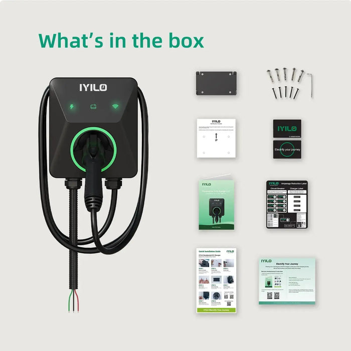 IYILO Level 2 EV Charger J1772 Hardwired 48A