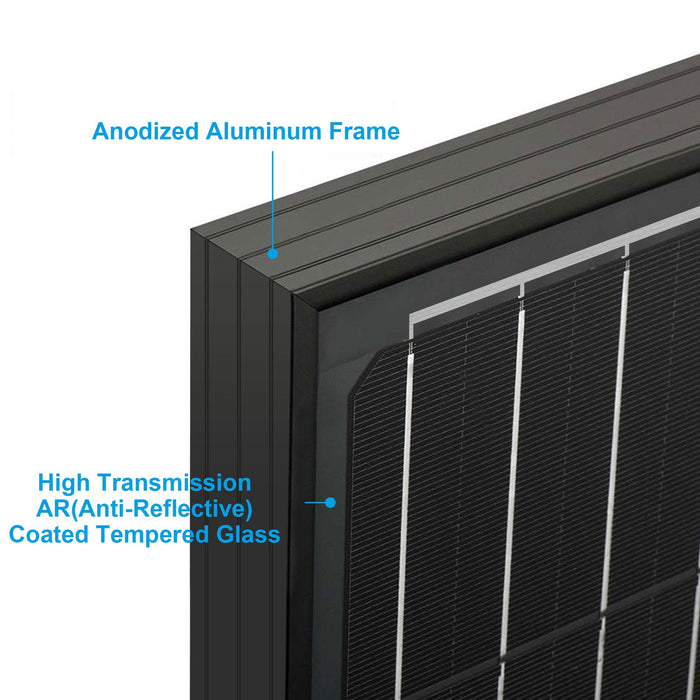 ACOPower 200 Watt 12 Volts Monocrystalline for Water Pumps, Residential Power Supply