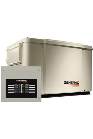 Generac PowerPact 7.5kW Standby Generator Essential Backup Power with 50A Load Center ATS | 6998
