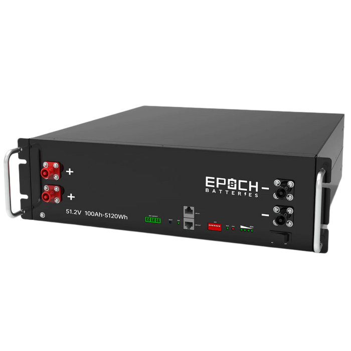 Epoch Batteries 48V 100Ah 5.12kWh - Self-Heating Server Rack Lithium Battery