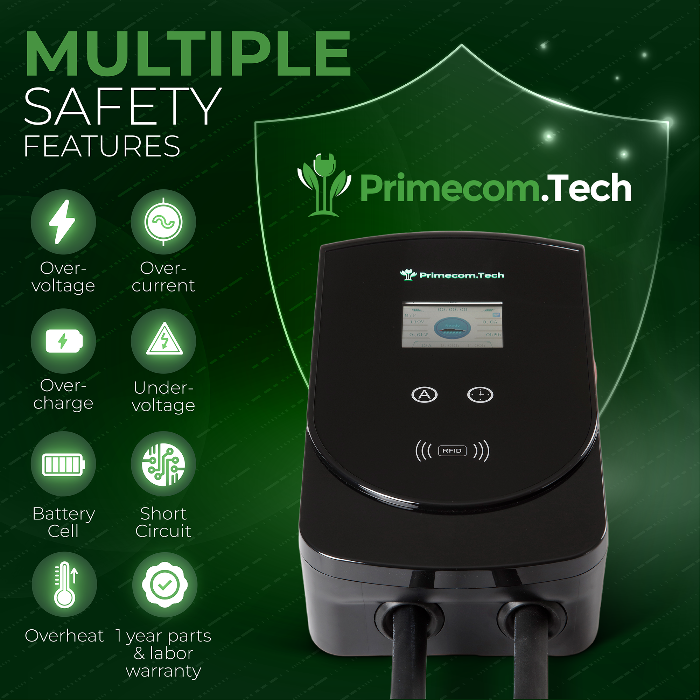 Primecom 80 Amp Hardwired Level 2 EV Charger