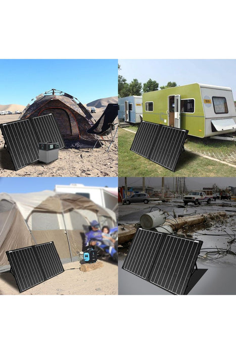 ACOPOWER 100w 12v Portable Solar Panel kit, Foldable Mono Suitcase, proteusX Waterproof 20A Charge Controller