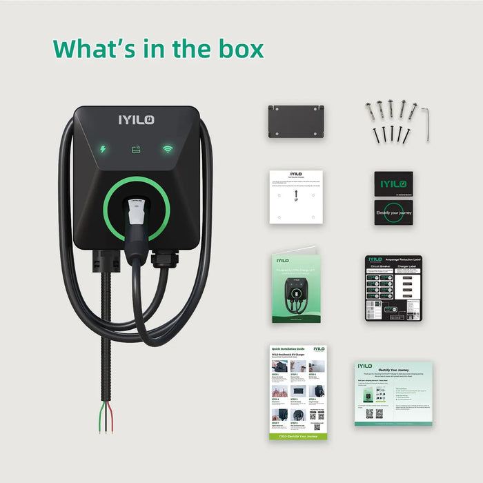 IYILO Level 2 EV Charger NACS (J3400) Hardwired 48A