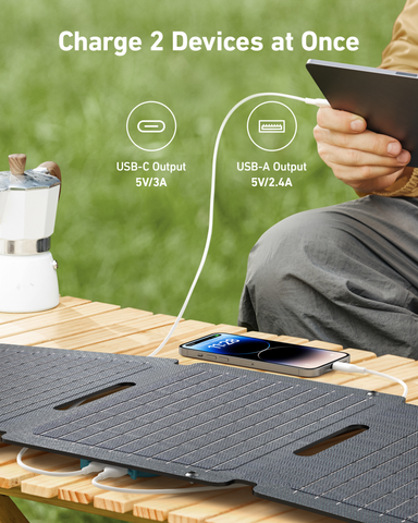 Image of Anker SOLIX PS30 Portable Solar Panel (30W)