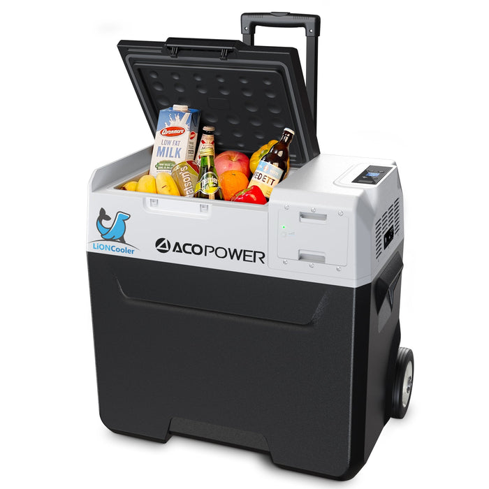 ACOPOWER LionCooler X50A Portable Solar Fridge Freezer, 52 Quarts