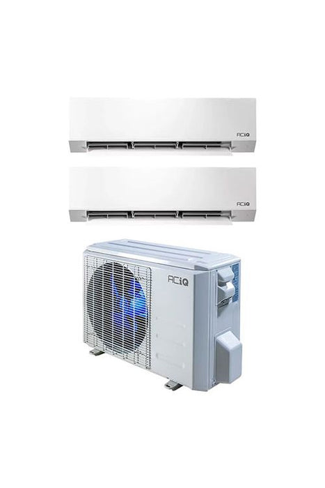 ACiQ 18,000 BTU 22.9 SEER2 2-Zone Wall Mounted Mini Split System w/ WiFi