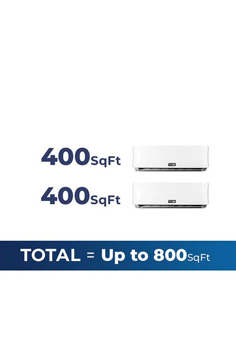 ACiQ 18,000 BTU 22.9 SEER2 2-Zone Wall Mounted Mini Split System w/ WiFi