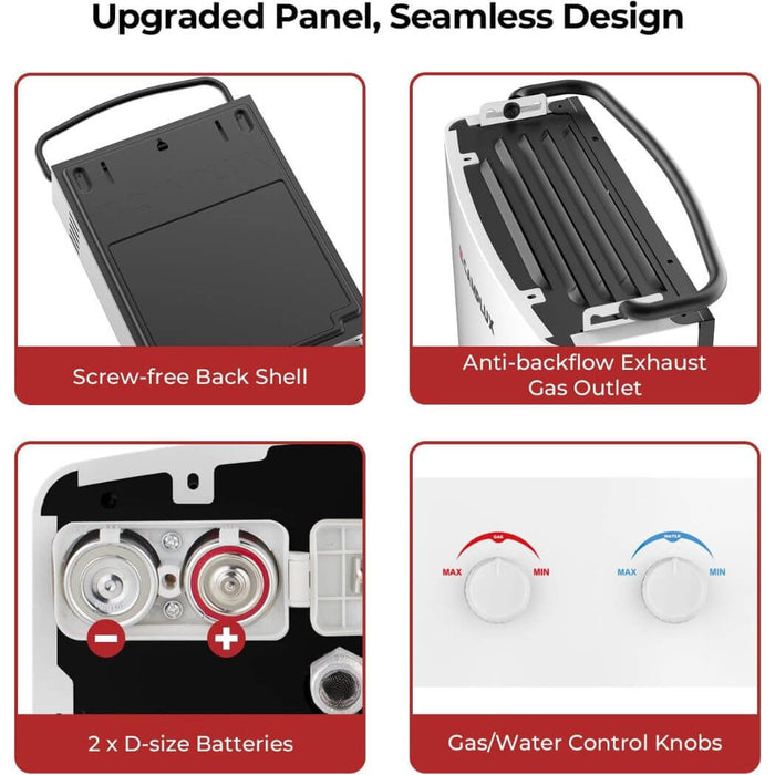 Camplux AY132 Portable Propane Water Heater