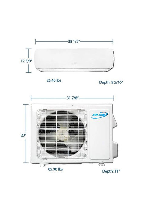 Air-Con Blizzard 12000 BTU 25 SEER Mini Split Air Conditioner