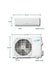 Air-Con Blue Hyper 18000 BTU 21 SEER Hyper Heat Mini Split Air Conditioner