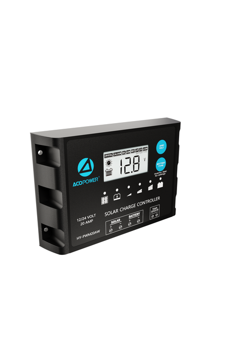 ACOPOWER 20A ProteusX Waterproof PWM Solar Charge Controller Compatible With 8 Battery Types