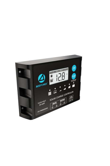 ACOPOWER 20A ProteusX Waterproof PWM Solar Charge Controller Compatible With 8 Battery Types