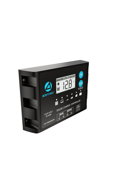 ACOPOWER 20A ProteusX Waterproof PWM Solar Charge Controller Compatible With 8 Battery Types