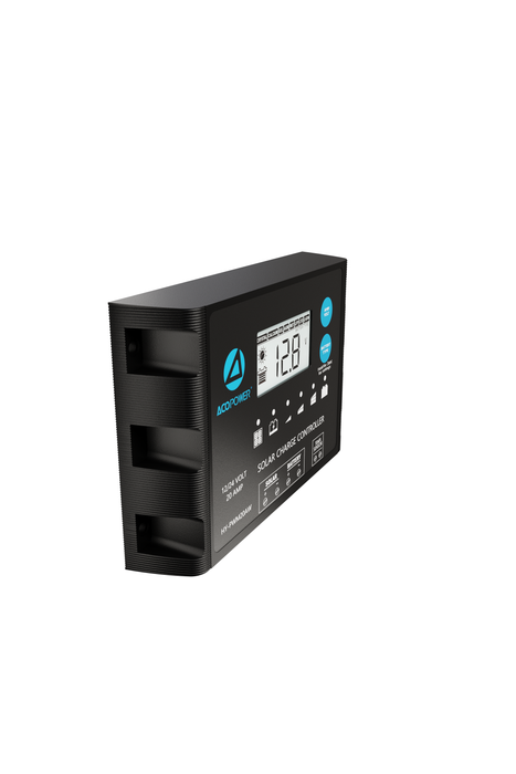 ACOPOWER 20A ProteusX Waterproof PWM Solar Charge Controller Compatible With 8 Battery Types