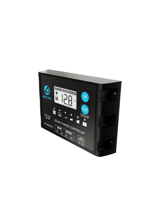 ACOPOWER 20A ProteusX Waterproof PWM Solar Charge Controller Compatible With 8 Battery Types