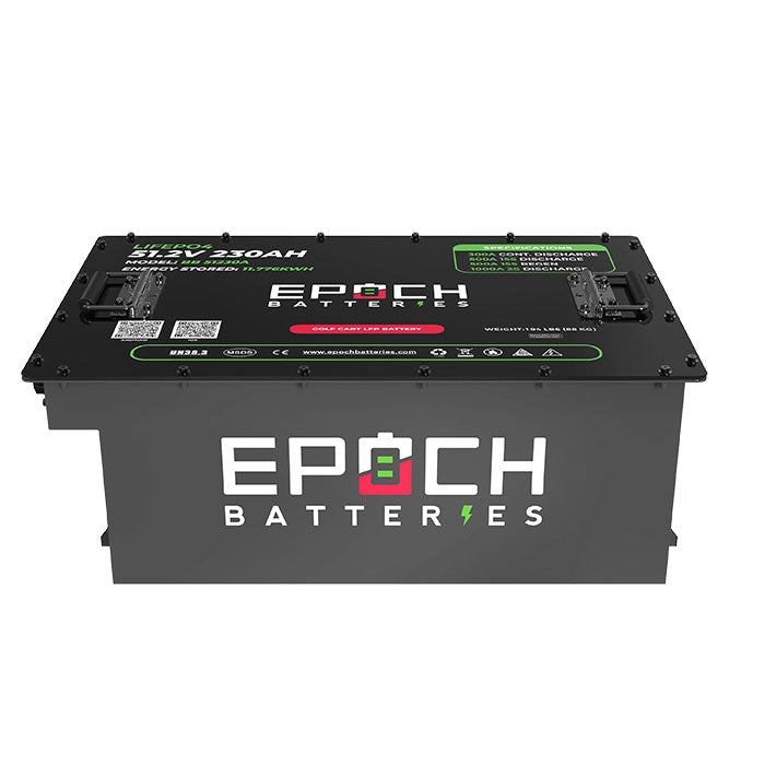 Epoch Batteries 48V 230Ah LiMax Series LiFePO4 Lithium Golf Cart Battery Kit