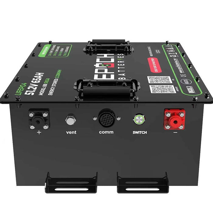 Epoch Batteries 48V 65Ah LiMax Series LiFePO4 Lithium Golf Cart Battery Kit