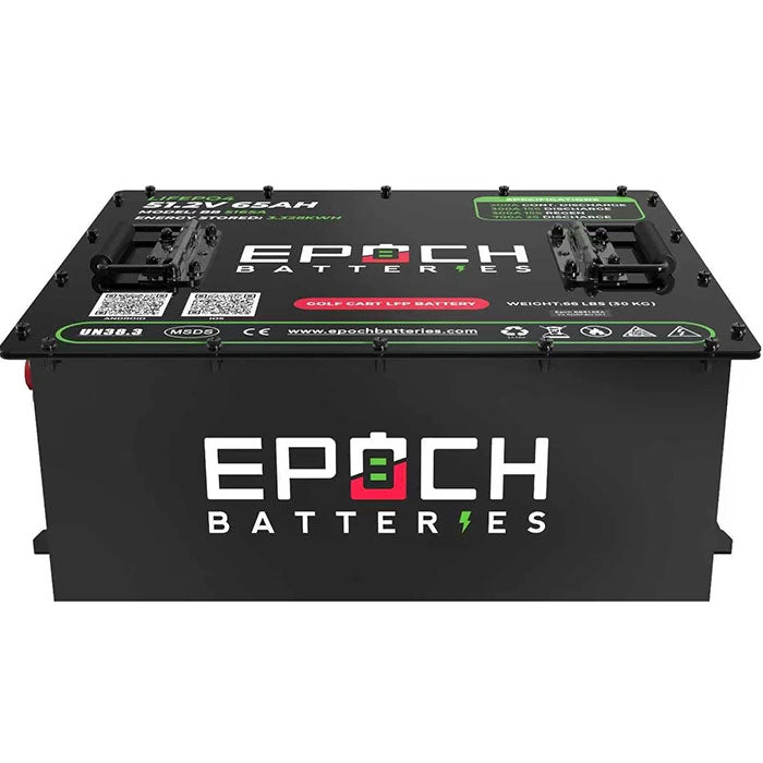 Epoch Batteries 48V 65Ah LiMax Series LiFePO4 Lithium Golf Cart Battery Kit