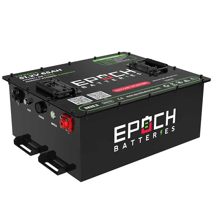 Epoch Batteries 48V 65Ah LiMax Series LiFePO4 Lithium Golf Cart Battery Kit
