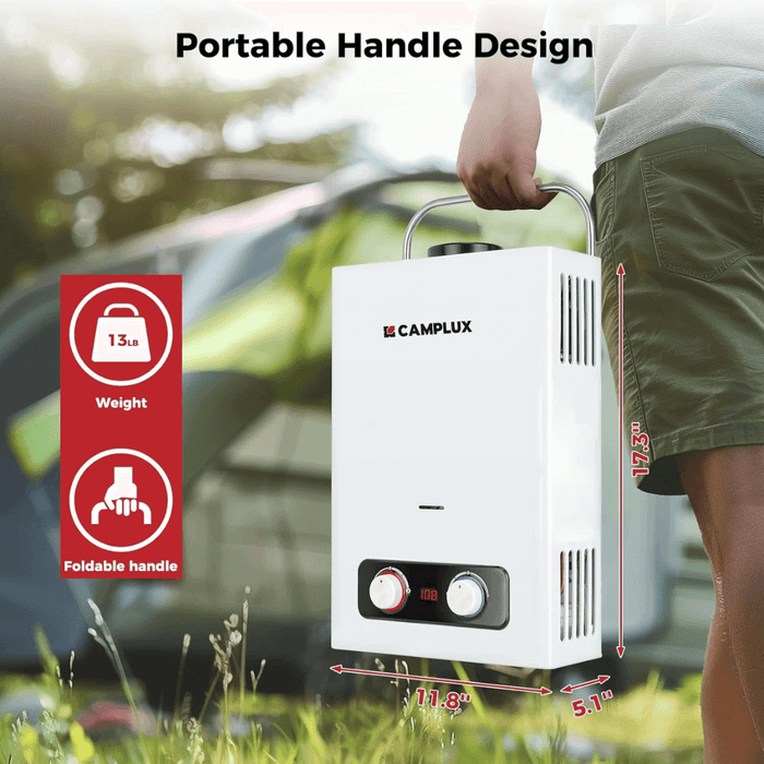 Camplux BD158 Tankless Propane Water Heater Portable