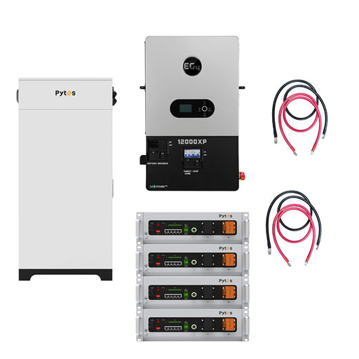 EG4 12000XP Off-Grid Inverter + Pytes V5 Rack Battery Power Bundle