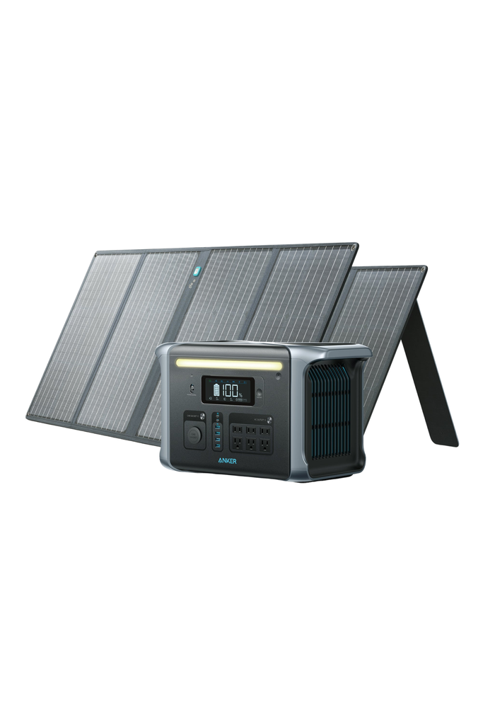 Anker SOLIX F1200 Solar Generator (Solar Generator 757 with 2× 100W Solar Panel)