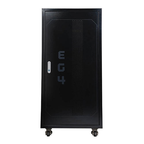 EG4 6 Slot Enclosed Battery Rack w/ Wheels Included