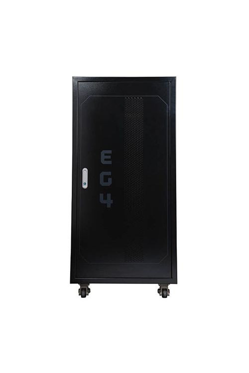 EG4 6 Slot Enclosed Battery Rack w/ Wheels Included