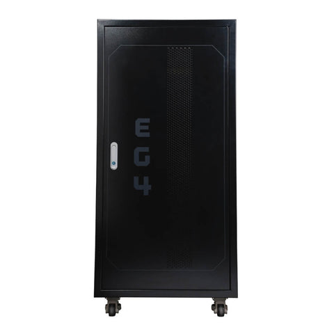 Image of EG4 | Enclosed Battery Rack | 6 Slot | Wheels Included | Bus Bar Covers | Welded + Assembled