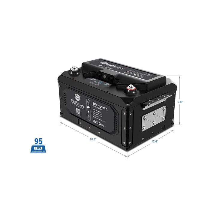 BigBattery 24V HUSKY 2 5.12kWh 200Ah LiFePO4 Battery