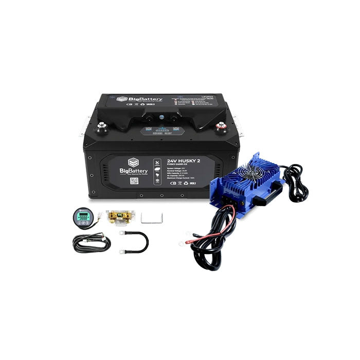 BigBattery 24V HUSKY 2 INV Lithium Battery Kit