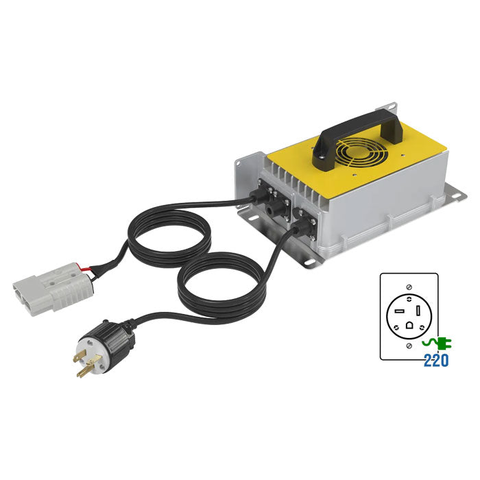 BigBattery 48V 220V AC 50A IP65 Weatherproof Lithium Charger (57.6V DC)