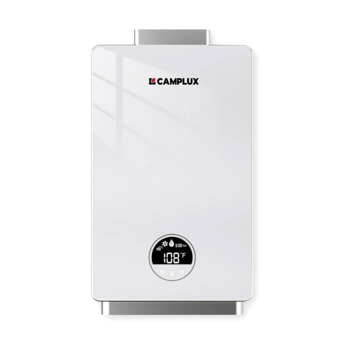 Camplux Indoor Propane/Natural Gas Tankless Water Heater 3.18 GPM | White