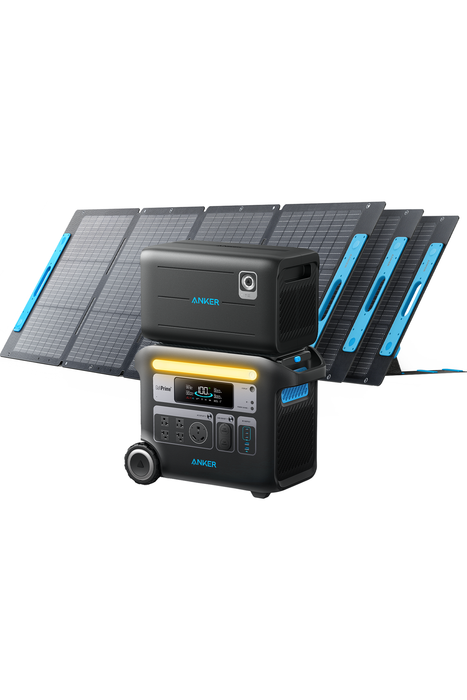 Anker SOLIX F2000 Solar Generator (Solar Generator 767 with 3× 200W Solar Panel and Expansion Battery))