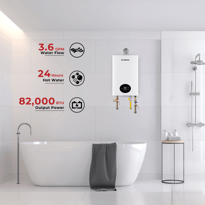 Camplux Climatech 3 Indoor Gas Tankless Water Heater 82,000 BTU