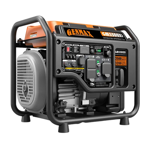 GENMAX GM3500Xi 30 Amp 3200W/3500W Recoil Start Gas Open Frame Inverter Generator with CO Detect New