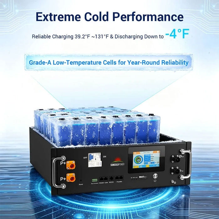 SunGoldPower CoreX 5 Pro 48V 100AH Server Rack Battery