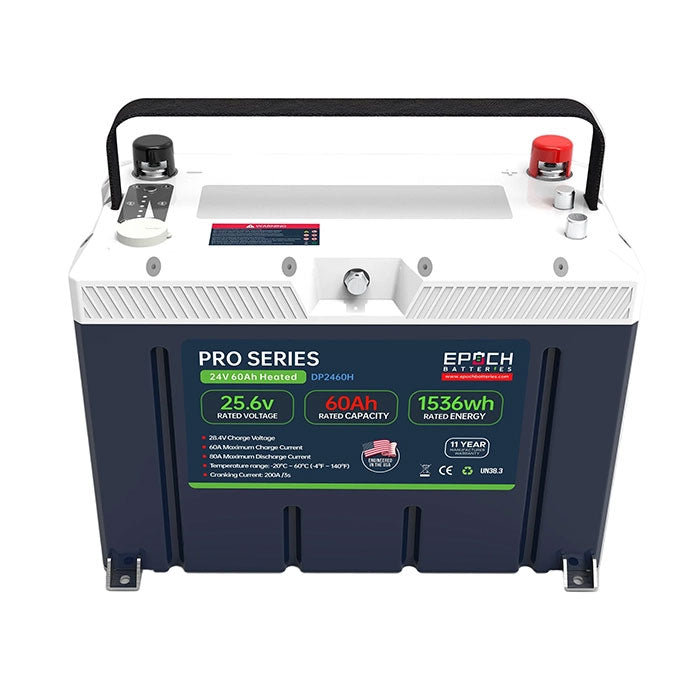 Epoch Batteries 24V 60Ah Pro Series LiFePO4 Lithium Battery
