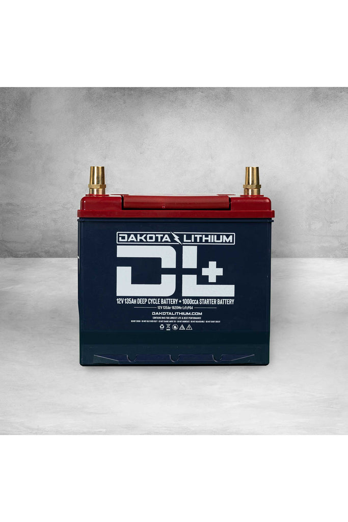 Dakota Lithium | DL+ 12V 135Ah Dual Purpose 1000CCA Starter Battery with Deep Cycle Performance